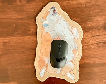 Chonky Corgi Mousepad | Seamed edge | Non-slip rubber base | Cat lovers