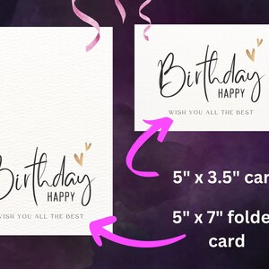Printable Happy Birthday Greeting Card | Digital Greeting Card ...
