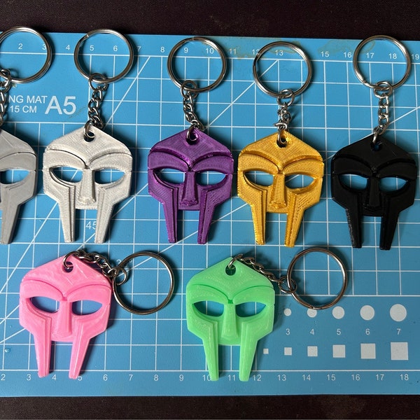 MF DOOM Mask Keyring