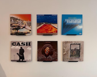 Soporte de pared para discos de vinilo - Ideal para inquilinos