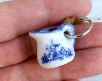 Vintage Ceramic Jug Necklace: Handmade Miniature Mug Charm