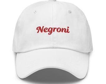 Negroni Hat, Classic Italian Embroidered Cocktail Cap