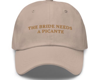 Bride Hat, The Bride Needs a Picante Hat, Hen Party Hat, Bridal Drinking Cap, Mexico Bachlorette, Soho House Bride Gift, Tequila Hen Party