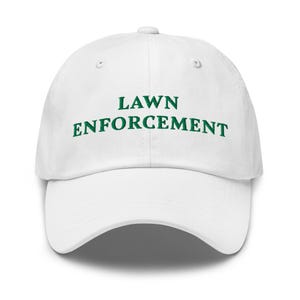 Lawn Enforcement hat Gardener Cap Gardening Hat Lawn Mower Gift Funny Dad Jokes Hat Lawn Garden Lover Gifts Gardening Fathers Day Hat