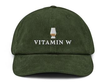 Cappello in velluto a coste Vitamin W - Regalo per gli amanti del whisky