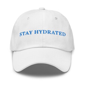 Stay Hydrated Hat – Embroidered Corduroy Cap for Festivals & Parties