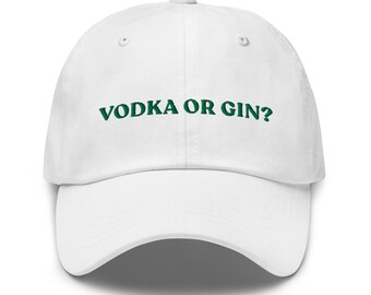 Vodka or Gin Martini Hat: Funny Cocktail Lover Cap
