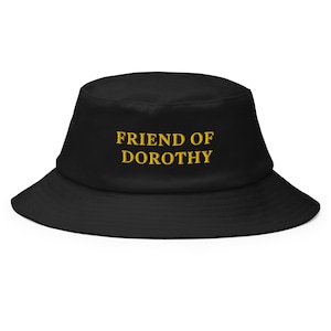 Friend of Dorothy Bucket Hat Gay Pride Bucket Hat LGBTQ Gift Drag Queen Hat Subtle Gay Hat Subtle Lesbian Hat Gay Ally Gifts Gay Rights Hat