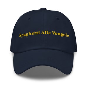 Spaghetti Alle Vongole Hat, Italian Pasta Lover Cap