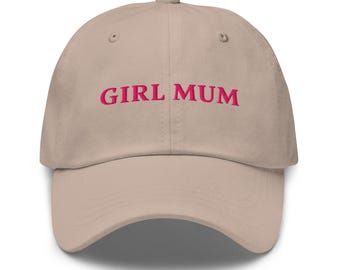 Gorro para mamá niña, gorra de sarga de algodón bordada, regalo para el Día de la Madre
