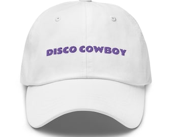 Disco Cowboy Hat Embroidered Disco Cap Sun Hat Best Friend Gift Disco Lover Gifts Disco Ball Festival Fashion Disco Music DJ Gift for Him