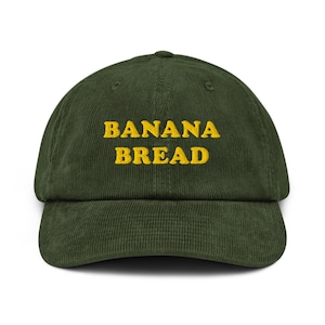 Bananbrödsbroderad manchesterhatt – Bakinspirerad design