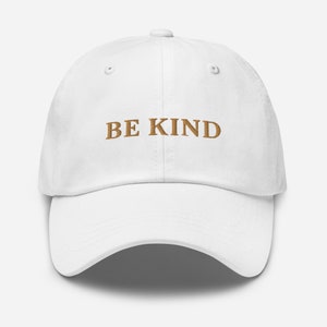 Be Kind hat It’s Cool to Be Kind Accessories  Be a Kind Human Embroidered Baseball Cap Choose Kindness Gift Kindness Matters Trending Hat