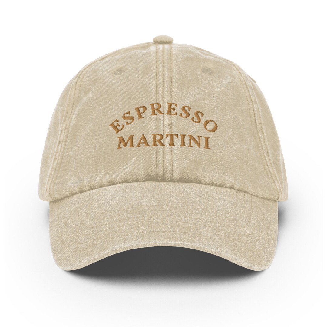 Espresso Martini Vintage Hat, Coffee Brunch Cocktails, Martini Baseball
