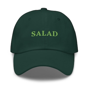 Salad Hat Embroidered Salad Cap Food Lovers Funny Healthy Eating Gift Trendy Hat for Salad Enthusiasts Veggie Fans Salad Gift Salad Lover