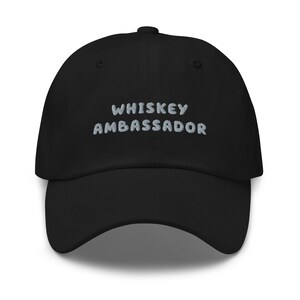 Whiskey Ambassador Hat Funny Whiskey Baseball Cap Gift Whiskey Decanter Whisky Lover Gift Dram Lover Hat Whiskey Gift Set Bourbon Hat
