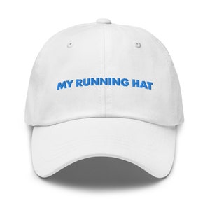 My Running Hat Runner Gift for Marathon Runner Workout Clothes Run themed Gifts Embroidered Running Hat Park Run Gear Work Out Clothes