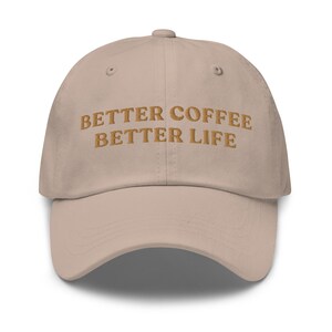Coffee Hat Better Coffee Better Life Baseball Cap Espresso Aesthetic Coffee Barista Cap Caffeine Hat Coffee Gifts Coffee Cart Accessories
