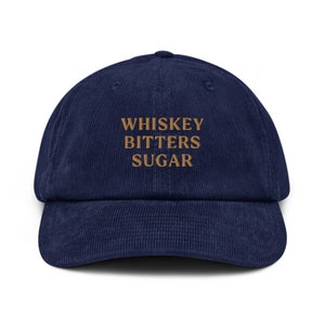 Old Fashioned Corduroy hat Whiskey Cocktail Lover Whisky Gift Bourbon Glasses Whiskey Lover Cap Corduroy Cap Scotch Whisky Gift Mixology
