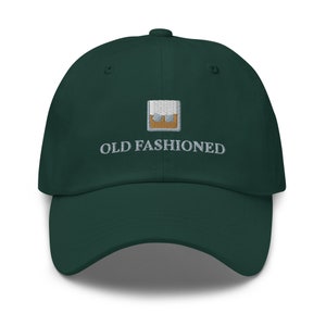 Old Fashioned embroidered Dad hat Cap Old Fashioned Lover Whiskey Old Fashioned gifts gift for whiskey drinkers bourbon whiskey cocktails