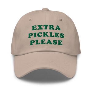 Pickles Hat Extra Pickles Please Baseball Cap Pickle Lover Pickle Gifts Embroidered Pickle Hat Pickle Accessories Pickled Cucumber