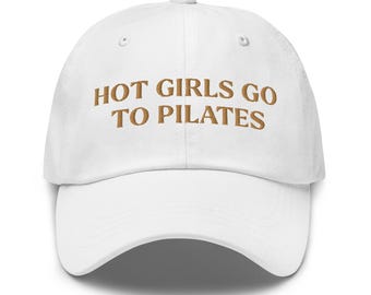 Bonnet en velours côtelé brodé Pilates