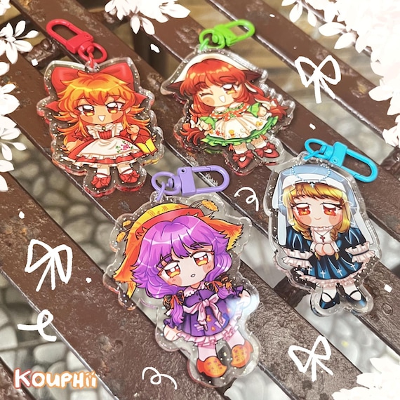 Little Goody Two Shoes Glitter Acrylic Keychain LGTS Elise Freya