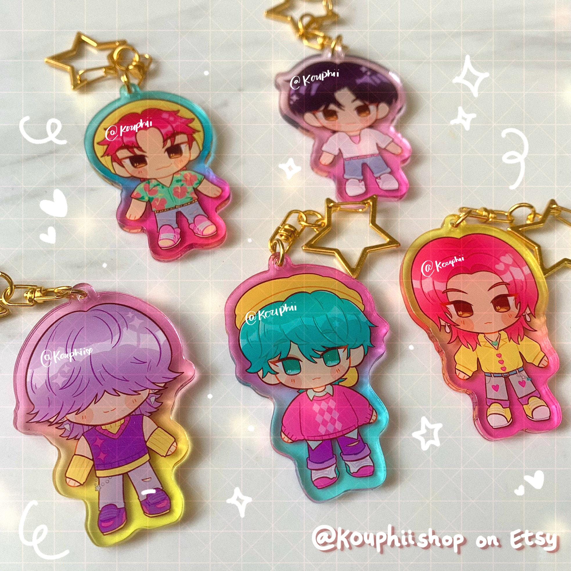 Saja Boys & Huntrix KPOP Demon Hunters Keychains - Etsy