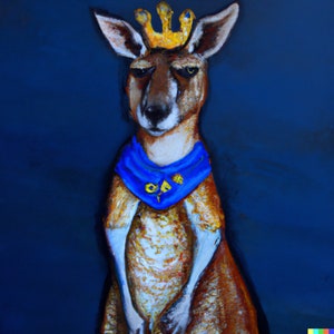 An Impression of a King Kangaroo in Native Attire