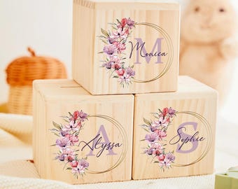 Benutzerdefinierte Name Holz Sparschwein für Jungen Mädchen personalisierte Geschenk