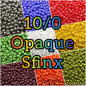Perline di semi Preciosa 10/0 Rocailles. Sfinx opaco. Perline di semi di vetro ceche.