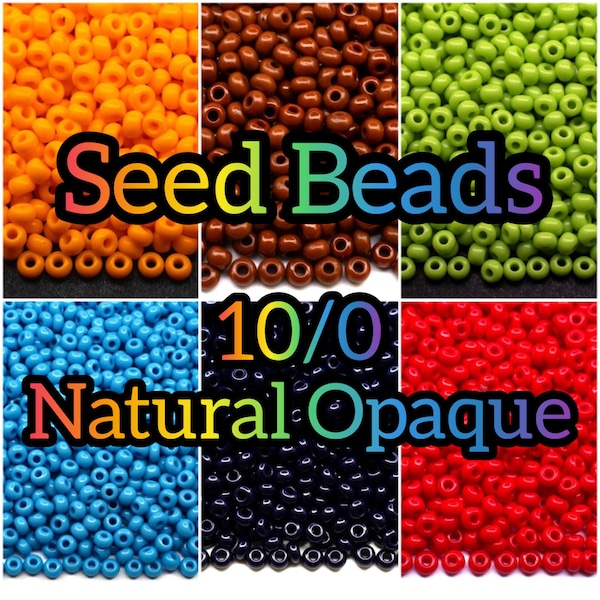 10/0 Preciosa Rocailles Seed beads. Natural Opaque. Glass czech seed beads.