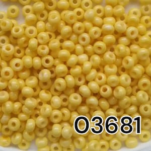 10-22M03, Czech 22g Matte PermaLux Dyed Chalk Yellow Brown 10-22M03, Czech 22g Matte PermaLux Dyed Chalk Yellow Brown