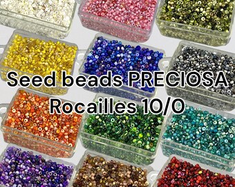 10/0 Mixed PRECIOSA Rocailles Seed beads.