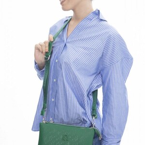 Benetton Women's Crossbody Bag multi color,handbag daily women shoulder bag,leather purse for womens,modern women bags,best gift for him Green
