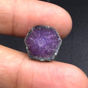 Naturlig Trapiche Star Rubin Skiva Ädelsten (6,6 Cts, 15x15x2mm) för Smyckestillverkning