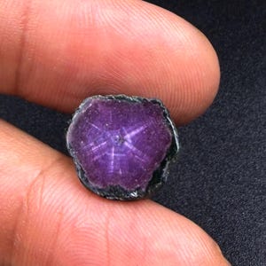 5 Cts Natural 6 Rare Trapiche Star Ruby Slice Gemstone Size 14x13x2 mm Shape Slice Trapiche Flashy Red Ruby Crystal for Jewelry Making Stone