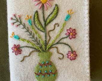 Moira’s Needle Book PDF pattern for hand embroidery on wool felt