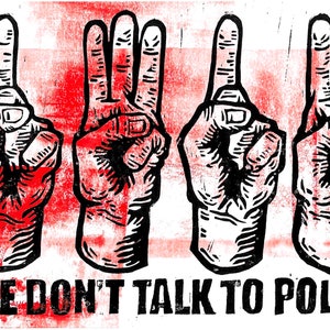 Handsign Illustration | A5 Size | Linocut Print | Political Art