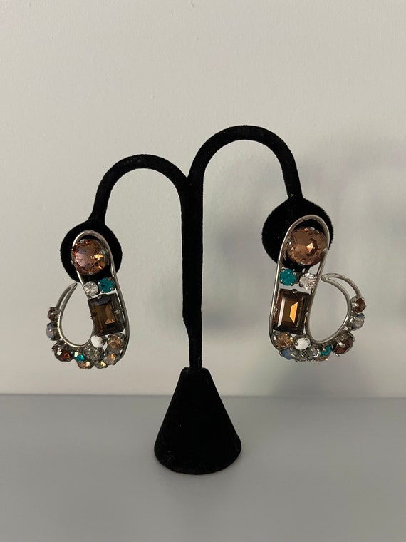 Rare vintage Swarovski crystal earrings Gem