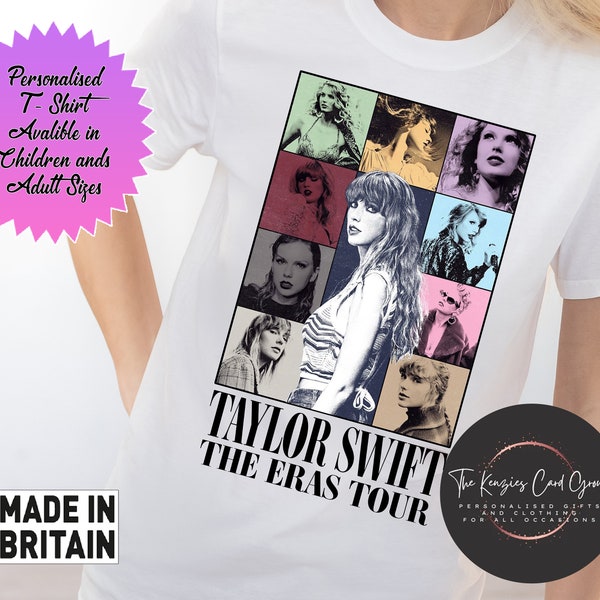 Personalised Taylor Swiftie merch, The Eras Tour Midnights Album Illustration Photo T-Shirt Taylor 1989 T-Shirt TS Merch Swiftie, Reputation