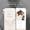 Ivory Lace Save the Date Website Template \u00b7 Digital Wedding Invitation with RSVP & Countdown product logo