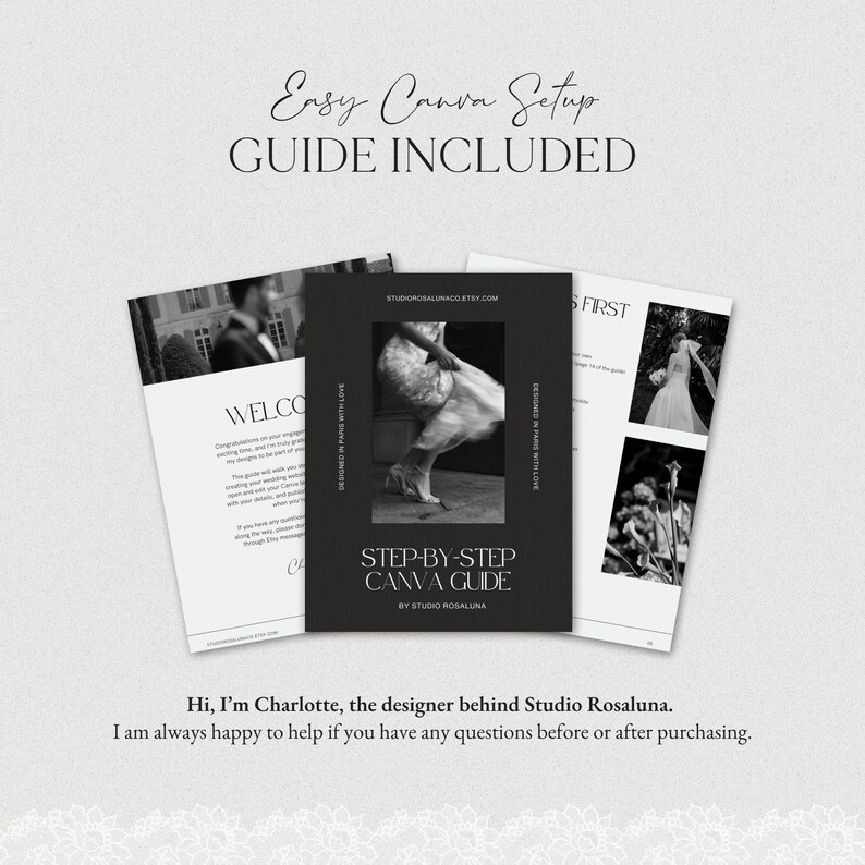 Olive Green Burgundy Wedding Website Template Canva · Digital Wedding Invitation with RSVP & Countdown image 14