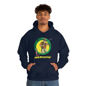 Bite My Worm Captain Caught One Unisex Heavy Blend Hooded Sweatshirt