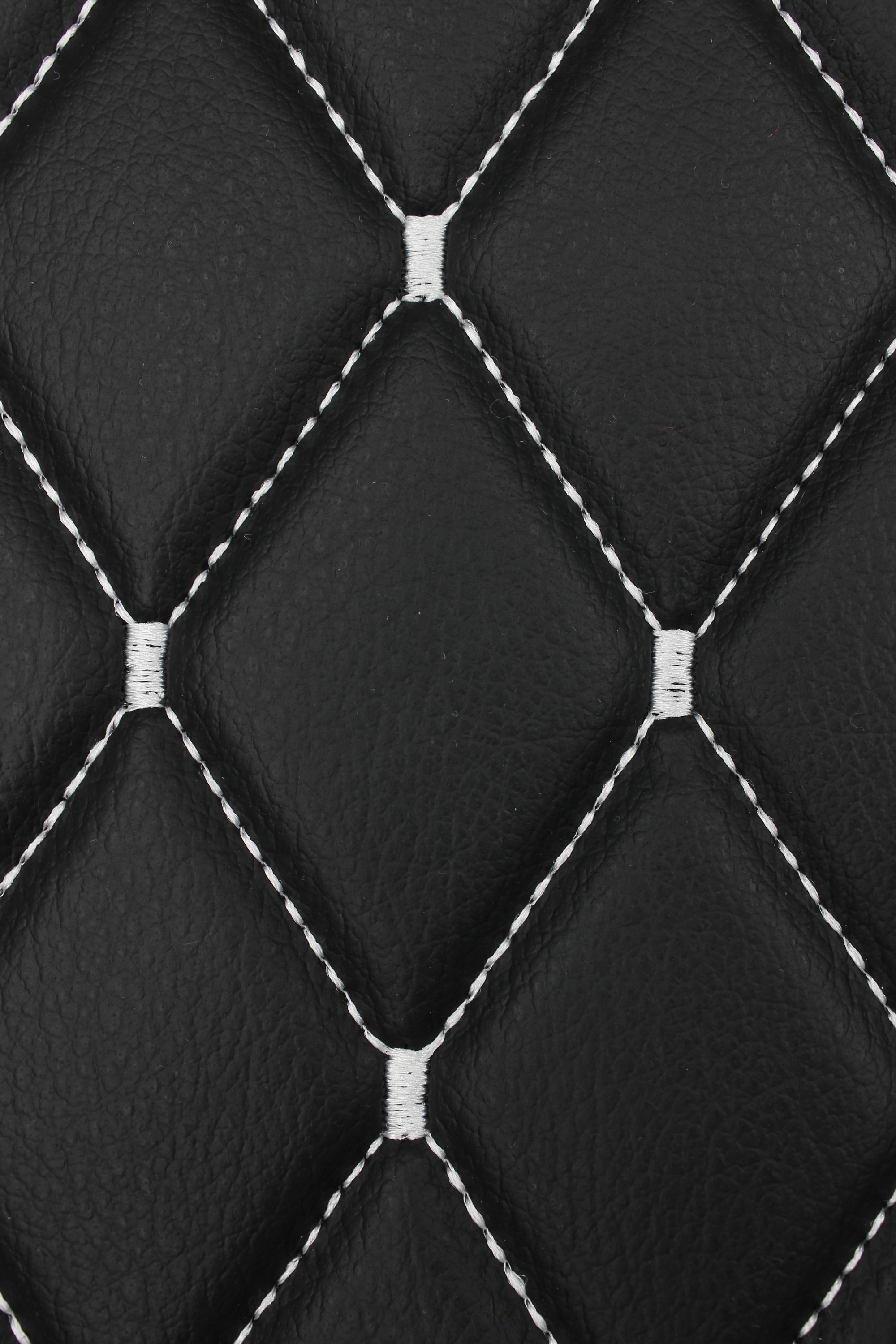 Car Elements Black Faux Leather Sheet Vinyl Marine Upholstery Diamond