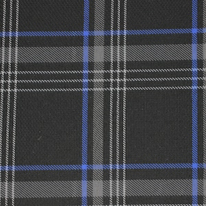 blue plaid fabric