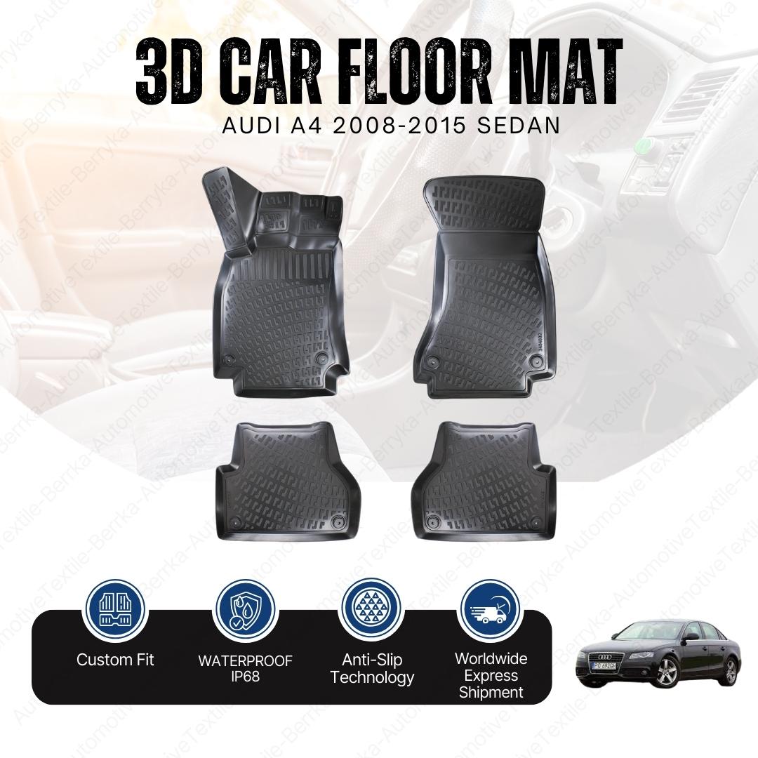 Skoda, Set Tappetini In Gomma Per Auto, 4 Pezzi, Per Tutte Le Stagioni