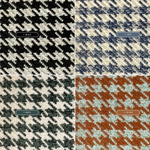 Porsche Pepita Houndstooth Car Upholstery: Elevate High-End Fabric! Multicolor Plaid 356C, 911, 912, and 914 - Fast Shipping - Without Foam