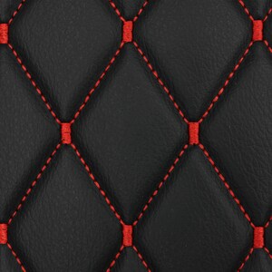 Quilted Vinyl Grain Faux Leather Car Upholstery Fabric | 2"x3" - 5x8cm ...