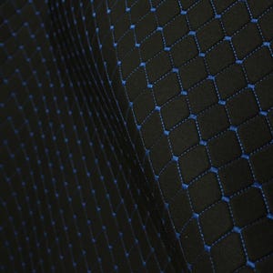 Quilted Car Upholstery Fabric | 2&quot;x2&quot; Diamond Stitch 5mm Foam Backed | 5x5cm Pattern | 150cm - 59&quot; Wide | Auto Interior, DIY Projects